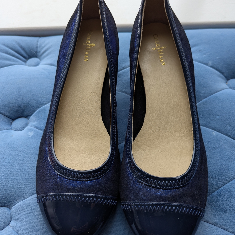 Cole Haan Navy Blue Women's Wedge
